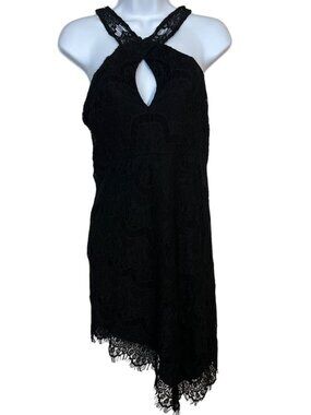 Whimsygoth Fairy Black Lace Dress Small Free People Intimately Soiree Boudoir